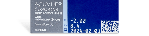 Acuvue Oasys with Hydraclear Plus Contact Lenses Box - 12 Pack