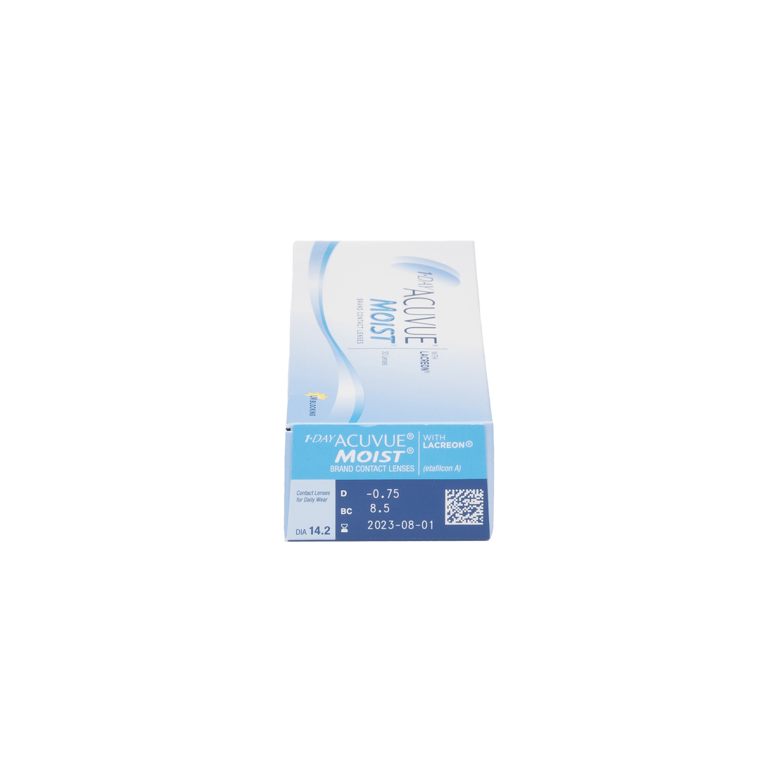 1-Day Acuvue Moist Contact Lenses 30 pack box