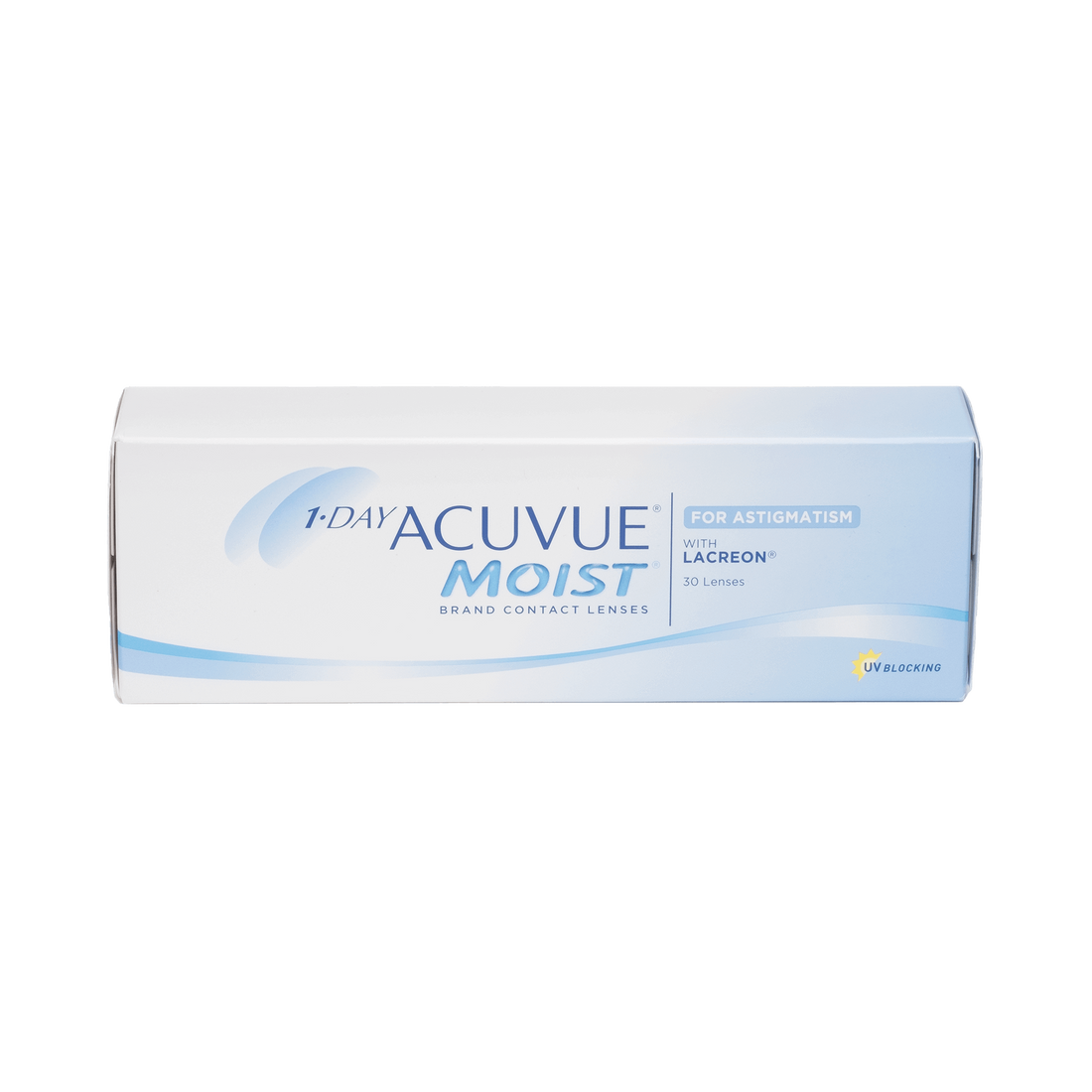 1-Day Acuvue Moist for Astigmatism Contact Lenses - 30 Pack box
